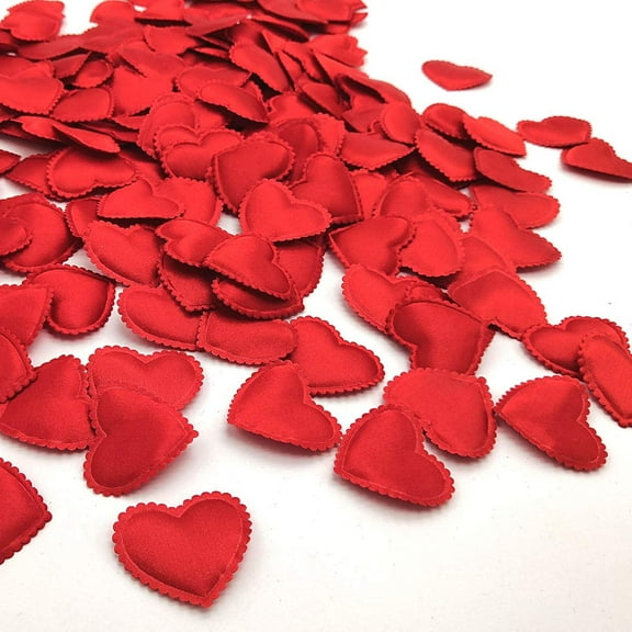 Heart Confetti Decoration - Romantic Decor for Valentine's Day,Mother's Day,Birthday,Anniversary,Thanksgiving,Christmas,New Year (400PCS, Red)