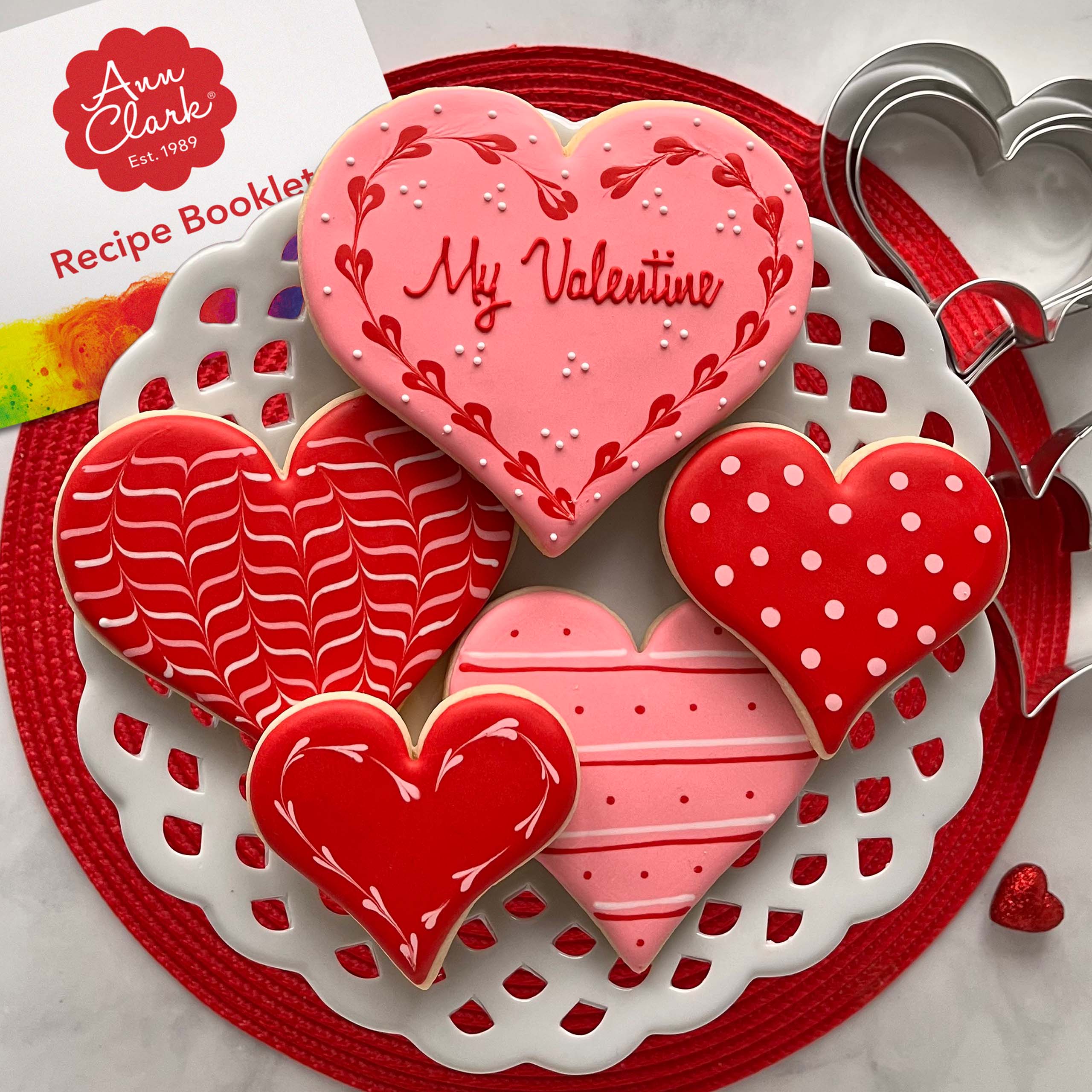 Makin's Mini 3-Piece Metal Heart Cutters - For Cookies, Fondant, Jewellery Clay & Sugar Craft