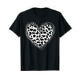 thumbnail image 1 of Heart Cow Pattern for Cow Lover T-Shirt Black Tee, 1 of 5