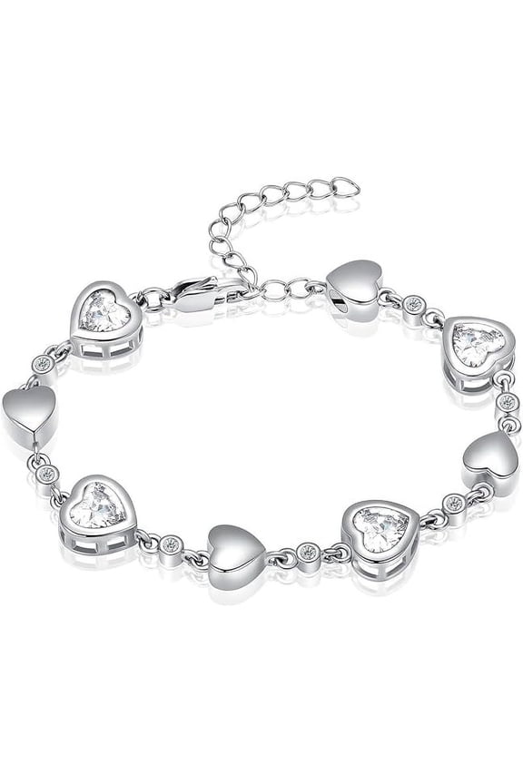 Heart Cremation Bracelet for Ashes - Birthstone Heart Ashes Cremation Bracelet Ashes Holder Keepsake Urn Memorial Keepsake Gifts Urn Jewelry