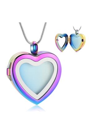 Heart Cremation Jewelry Heart Urn Necklace for Ashes Heart Locket That Holds Pictures for Women Ashes Necklace Keepsake Memorial Ash Jewelry