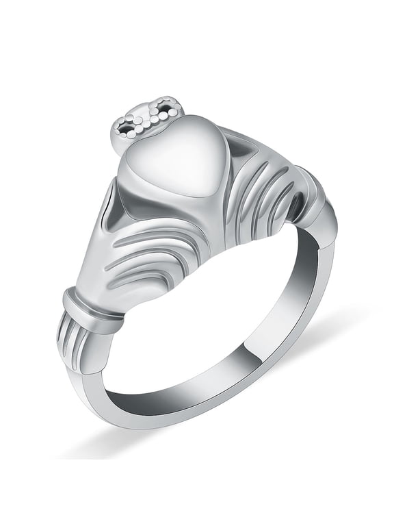 Heart Cremation Jewelry Urn Cremation Ring for Ashes Stainless Steel Hold Loved Ones Ash Keepsake Finger Ring Urn Locket Memorial Jewelry for Women