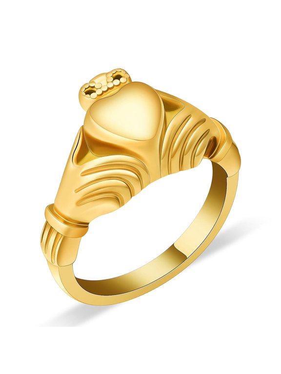 Heart Cremation Jewelry Urn Cremation Ring for Ashes Stainless Steel Hold Loved Ones Ash Keepsake Finger Ring Urn Locket Memorial Jewelry for Women