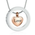 thumbnail image 1 of Heart Cremation Jewelry for Ashes, Engraved Love You To the Moon and Sun Back Memorial Urn Necklace Keepsake Cremation Pendant Jewelry, 1 of 7