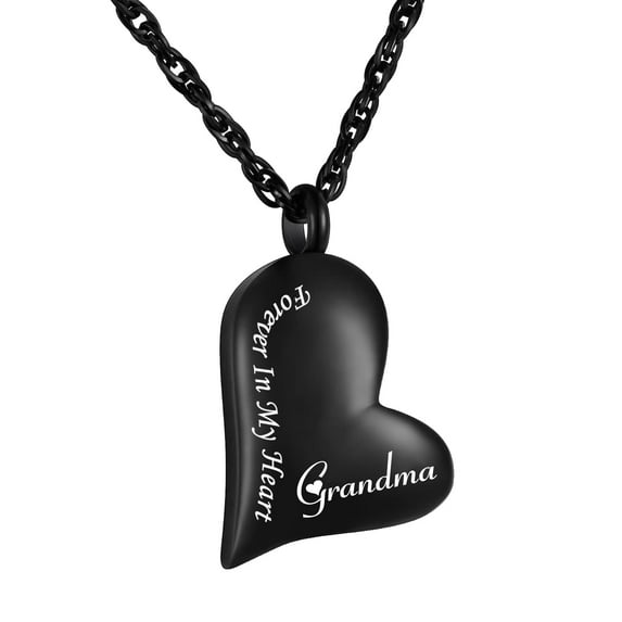 Heart Cremation Jewelry for Ashes Holder Urn Necklace for Grandma Urn Pendants with Chain