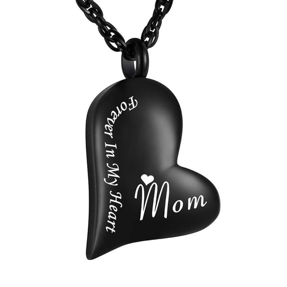 Heart Cremation Jewelry for Ashes Holder Urn Necklace for Mom Urn Pendants with Chain