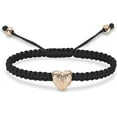 thumbnail image 1 of Heart Cremation Memorial Urn Bracelet for Ashes Stainless Steel / Braided Rope Adjustable Keepsake Bangle Cremation Memorial Ash Jewelry, 1 of 6