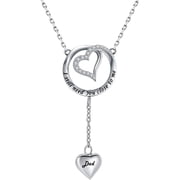Heart Cremation Urn Necklace for Ashes Jewelry Memorial Circle Necklace - I Still Need You Close to Me - for Mom/Dad/Grandma/Grandpa