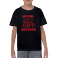 thumbnail image 1 of Heart Crusher T-Shirt Juniors -Smartprints Designs,  Medium, 1 of 4