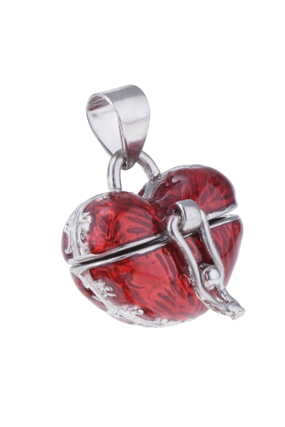 Heart Crystal Cremation Urn for Urn Burial Display - Red