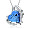 thumbnail image 1 of Heart Crystal Urn Necklace for Ashes for Women Men Stainless Steel Cremation Jewelry Memorial Pendant for Loved One, 1 of 7