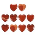 thumbnail image 1 of Heart Crystals Stone, Natural Crystal Polished Love Gemstone Rose Quartz Pocket Bulk Set Gifts Red, 1 of 6