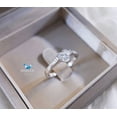 thumbnail image 1 of Heart Cubic Zirconia / Sterling Silver 925 Ring / Rhodium plated Nickel-Free / MadDuckJewels RG1551 / Thailand Jewelry, 1 of 3