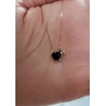 thumbnail image 1 of Heart Cut 2Ct Simulated Black Diamond Women's Pendant 14K Yellow Gold Plated 18", 1 of 3