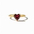 thumbnail image 1 of Heart Cut Garnet Ring, 925 Sterling Silver Engagement Ring, May Birthstone Ring, Proposal Ring, Promise Ring, Anniversary Ring, Wedding Ring., 1 of 4