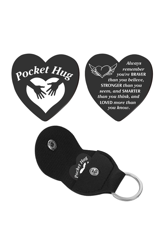 Heart DIY Pocket Hug Token Labyrinth Long Distance Relationship Keepsake Keychain