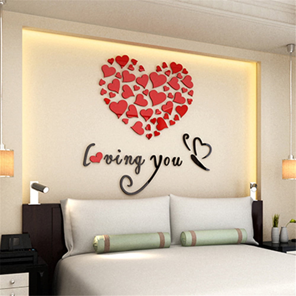 Heart DIY Removable Vinyl Decal Art Mural Wall Stickers Home Room Decor