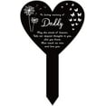 thumbnail image 1 of Heart Daddy Garden Stake Memorial Remembrance Plaque Stake for Cemetery Acrylic Grave Stake Waterproof Sympathy Garden Stake for Yard Grave Cemetery (Daddy), 1 of 8