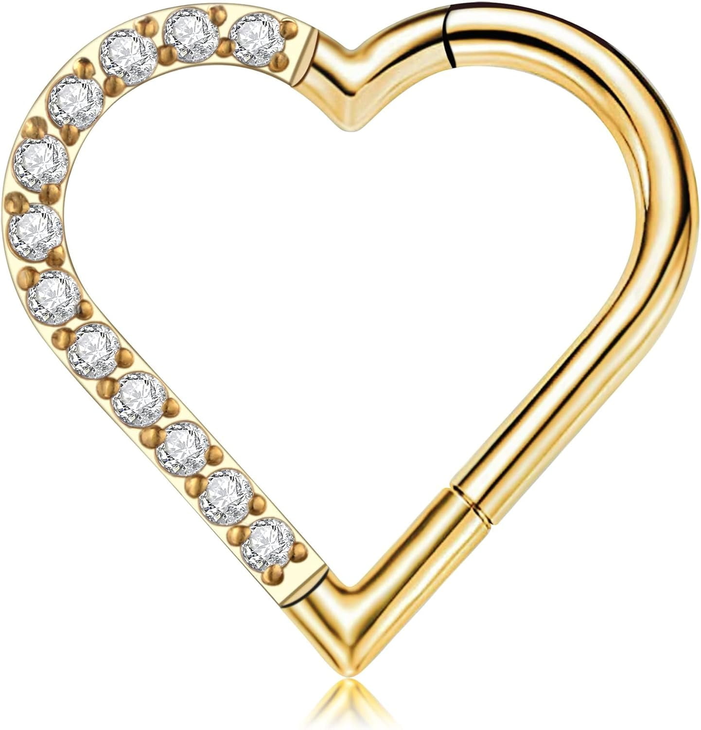 LANIE HEART Daith 16G ラニー ハート ピアス ダイス 軟ピ HEART Daith