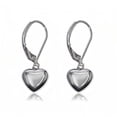 thumbnail image 1 of Heart Dangle Earrings for Women,Silver Dangle Leverback Earrings Hypoallergenic Love Heart Dangle Drop Earrings for Jewelry Gifts, 1 of 6