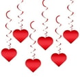 thumbnail image 1 of Heart Decorations Red,Valentines Hanging Heart Decorations,Red Heart Swirls Decorations,Valentines Day Romantic Decorations Special Night,Galentines Day Decorations Party Streamers Decor 18PC, 1 of 7