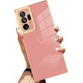 thumbnail image 1 of Heart Design Plating Case for Samsung Galaxy Note 20 Ultra - Pink (Cellular Phone Case, Soft TPU, Shockproof, Anti-Scratch, Wireless Charging Compatible, 6.9 Inch), 1 of 11