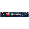 thumbnail image 1 of Heart Design Thank You Banner Decorative Stars Appreciation Display for Indoor Event Holiday, 1 of 8