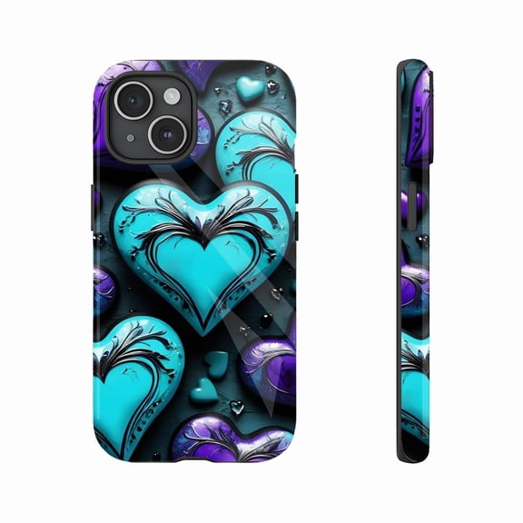 Heart Design iPhone Case for Valentine's Day Gift Compatible with iPhone 11/12/13/14/15/16 (Pro Max/Plus)