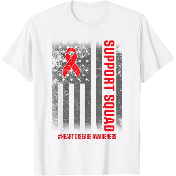 Heart Disease Awareness Month Open Heart Diseases Surgery T-Shirt men and women can wear, black, white, gifts
