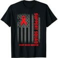 thumbnail image 1 of Heart Disease Awareness Month Open Heart Diseases Surgery T-ShirtMen and women, Black T-shirt, size: Extra large, 1 of 4