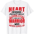 thumbnail image 1 of Heart Disease Doesn't Come With A Manual | Heart Disease T-ShirtMen and women, White T-shirt, size: Extra large, 1 of 4