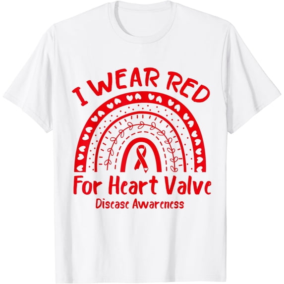Heart Disease T-Shirt,i wear red for heart valve disease awarness
