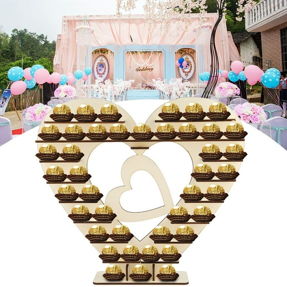 Heart Display Candy Stand Centerpiece for Parties Weddings & Candy Bars