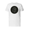 thumbnail image 1 of Heart Doodle Line Art Tee Men's -Image by Shutterstock, 1 of 2