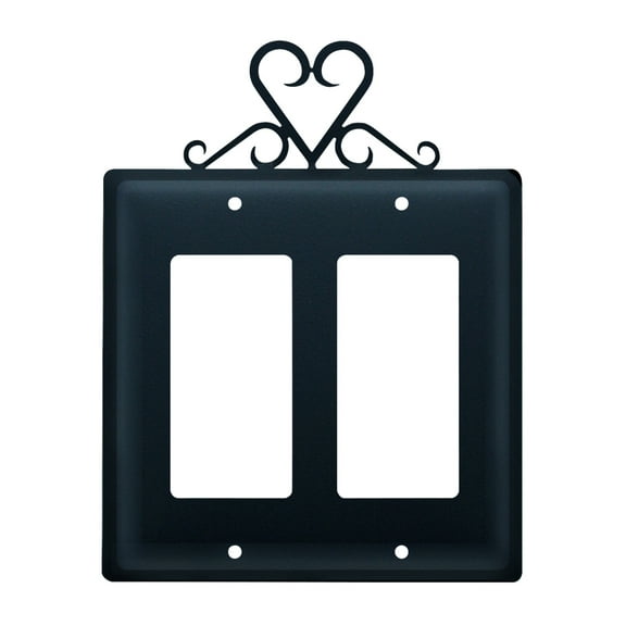 Heart - Double GFI Cover