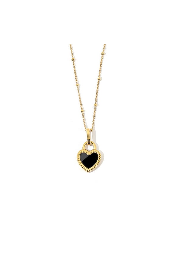 Heart Drop Pendant Necklaces for Women, Trendy Heart Pendant Love Drops Choker Gold Lover Necklace, Valentine's Day Gift Necklace Fashion Jewelry for Women
