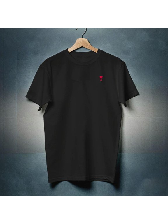 Heart Emblem Classic Tee – Minimal Fashion Core Shirt New Instock-TH1238