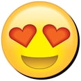 thumbnail image 1 of Heart Eye Emoji Magnet, 1 of 1
