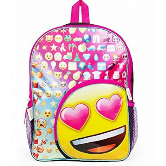 Heart Eyes 16 inch Backpack with Side Mesh Pockets