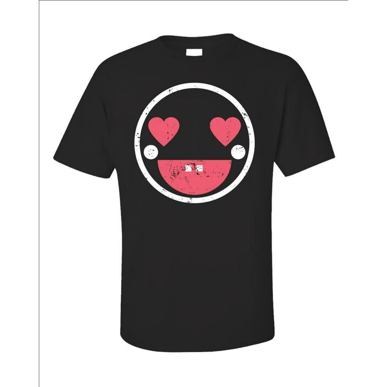 Cool Graphic Design Heart Eyes Emoji Face Funny T-Shirt Cool Graphic Design Heart Eyes Emoji Face Funny T-Shirt