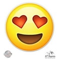 thumbnail image 1 of Heart Eyes Emoji in Love - 8" Vinyl Sticker - For Car Laptop I-Pad - Waterproof Decal, 1 of 1