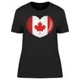 thumbnail image 1 of Heart Flag, Canada T-Shirt Women -Image by Shutterstock, Female Small, 1 of 2