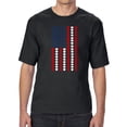 thumbnail image 1 of Heart Flag - Men's Tall and Long Word Art T-Shirt, 1 of 2