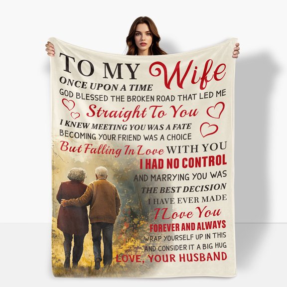 Heart Flannel Blanket A Token Of Love And Lifelong Commitment A Perfect Gift For Wife Ideal For Sofa Bed Travel Camping Polyester Present For Family Friends Shipped From USA