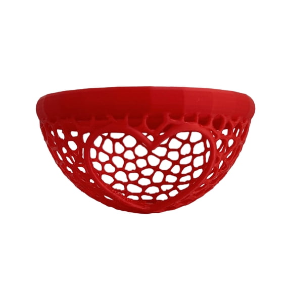 Heart Floating Betta Tunnel, Floating Betta Fish Toys in Heart Shape, Aquarium Fish Feeder, Promote Excercise & Stress Relief, 3" W x 1.6" H (Red)