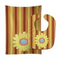 thumbnail image 1 of Heart Flower Baby Bib & Burp Cloth, 1 of 1