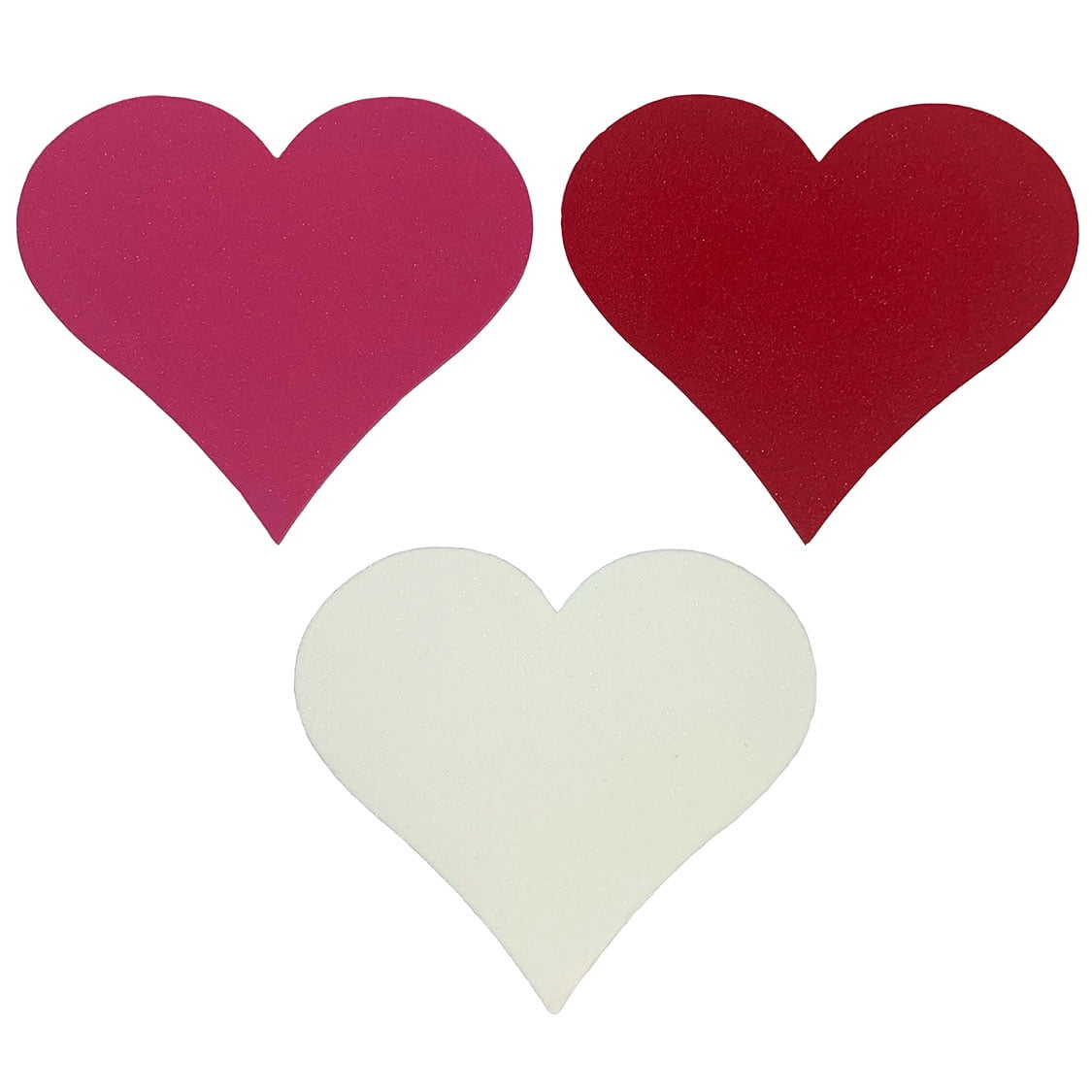 12 Pack 8in Foam Heart Shapes (Red, Purple, Pink, Crafts, Projects)