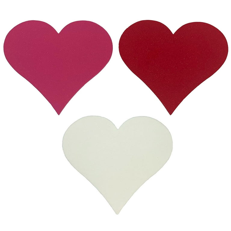 Foam valentine hearts  Crafts for kids, Valentine crafts, Heart crafts