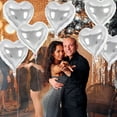 thumbnail image 1 of Heart Foil Balloons Set - Christmas Valentines Heart Balloons Engagement Party Decor, Reusable Holiday Decorative Balloons for Wedding Birthday Party Decor, 1 of 6
