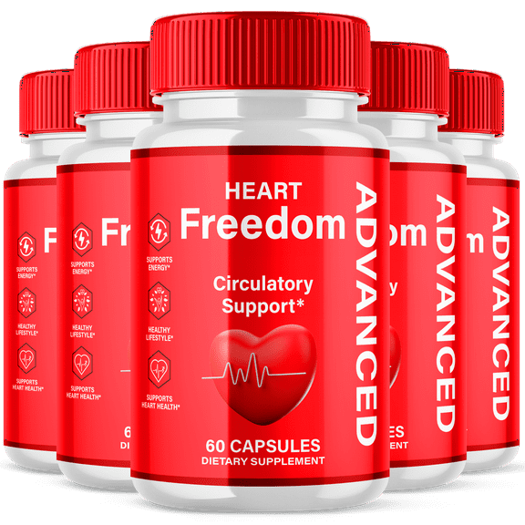 Heart Freedom Blood Support Pills Advanced Formula Vitamin Supplement HeartFreedom 300 Capsules